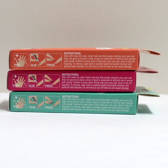 L.A. Colors Artificial Nail Tips - 3 Pack - Good Vibes, Flashy, Chill Out Colors - Picture 4 of 13